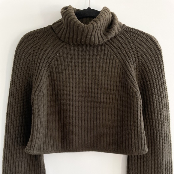 A.L.C. Ribbed Crop Wool Sweater - Picture 5 of 12